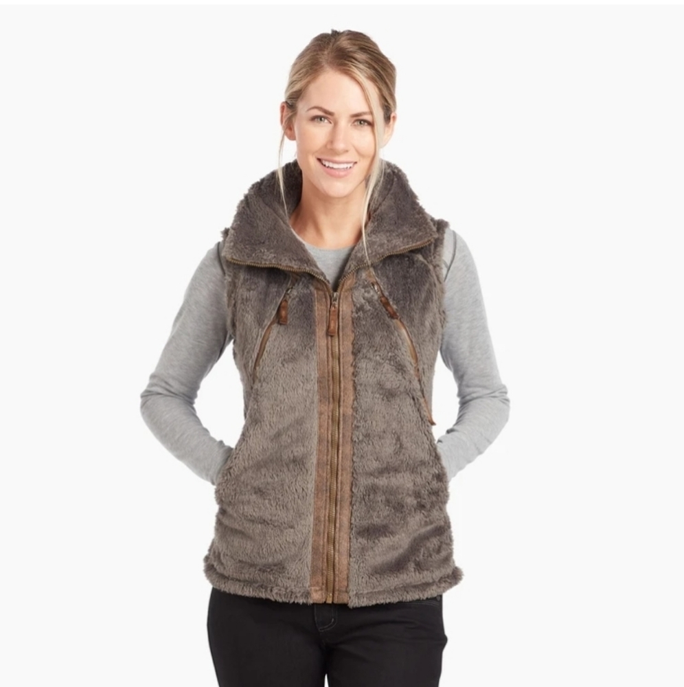 Kuhl Flight Fleece Vest Large Breen